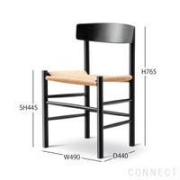 FREDERICIA（フレデリシア） / J39（モーエンセンチェア・シェーカーチェア） / ビーチ材・ラッカー仕上げ / ブラック