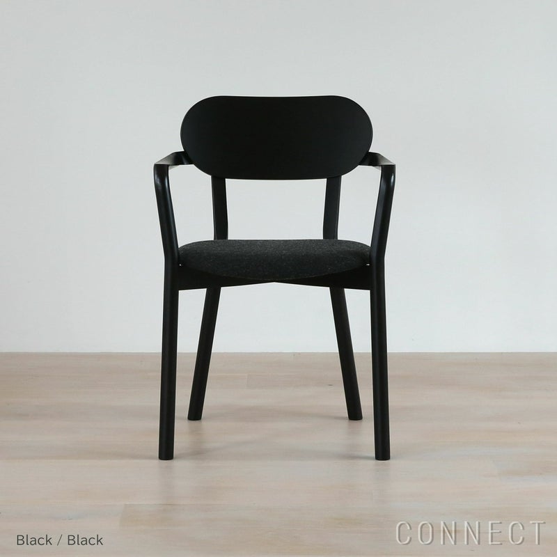 【アウトレット】Karimoku New Standard（カリモクニュースタンダード） / CASTOR ARMCHAIR PLUS PAD（キャストールアームチェア プラスパッド） / ブラック