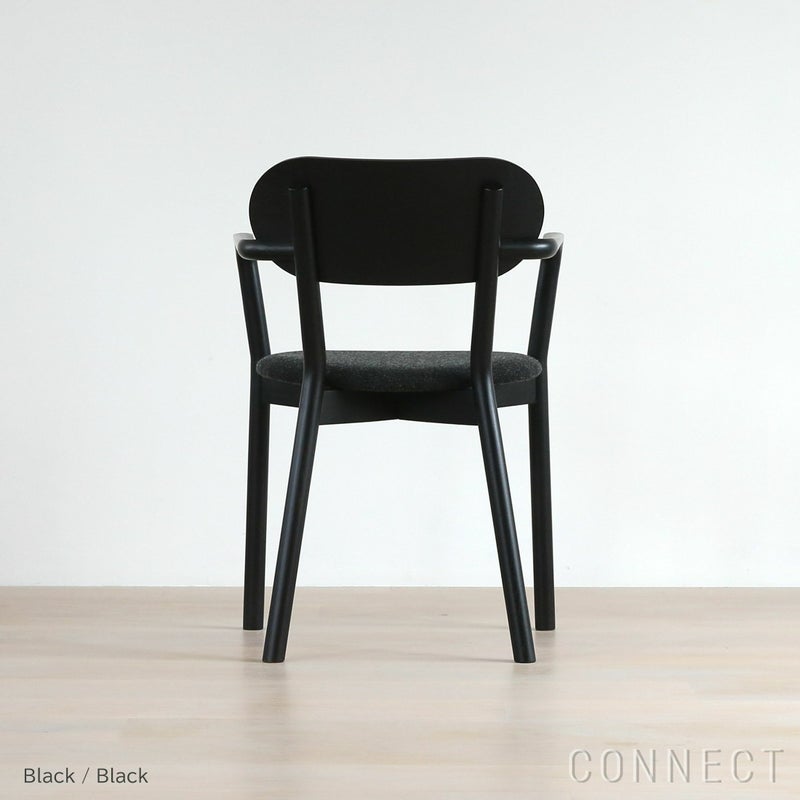 【アウトレット】Karimoku New Standard（カリモクニュースタンダード） / CASTOR ARMCHAIR PLUS PAD（キャストールアームチェア プラスパッド） / ブラック