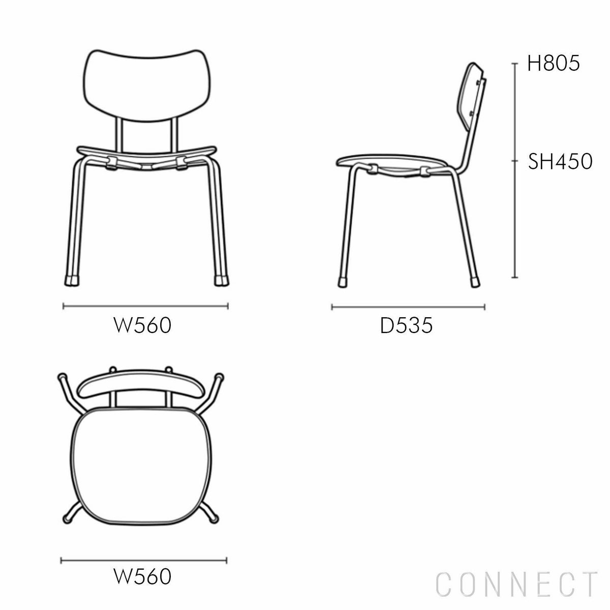 CARL HANSEN & SON（カール・ハンセン＆サン） / VLA26T VEGA CHAIR（ヴェガチェア） / オーク材・ラッカー仕上げ / ダイニングチェア