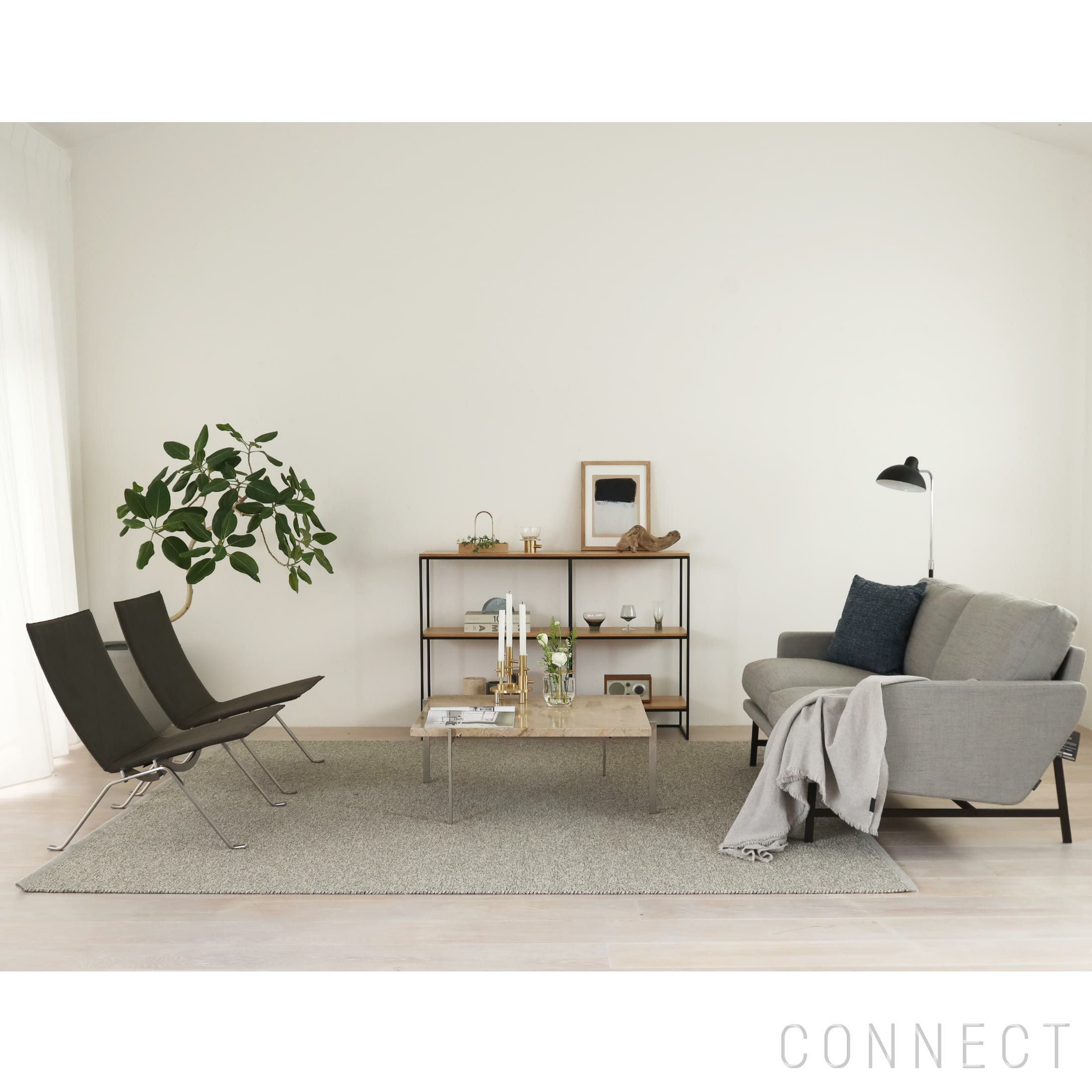 再入荷★特大スクエアマントンsoleá★アイボリー KASTHALL テラッツォ 250cm Dolomite 804 ラグ｜正規販売店 CONNECT