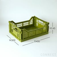 HAY（ヘイ） / COLOUR CRATE（カラークレート） / オリーブ / Mサイズ / 収納ボックス【旧仕様】