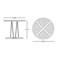 CARL HANSEN & SON （カール・ハンセン＆サン） / E022 DINING TABLE / EMBRACE OUTDOOR SERIES（エンブレイスアウトドアシリーズ） / チーク材・無塗装 / SMALL φ80cm / ダイニングテーブル