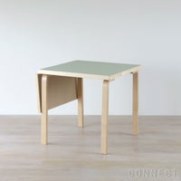 Artek（アルテック） / TABLE DL81C（ドロップリーフテーブル） / folding table / バーチ材 / 天板・ピスタチオ オリーブリノリウム / 79-112.5×75cm / 伸長式テーブル