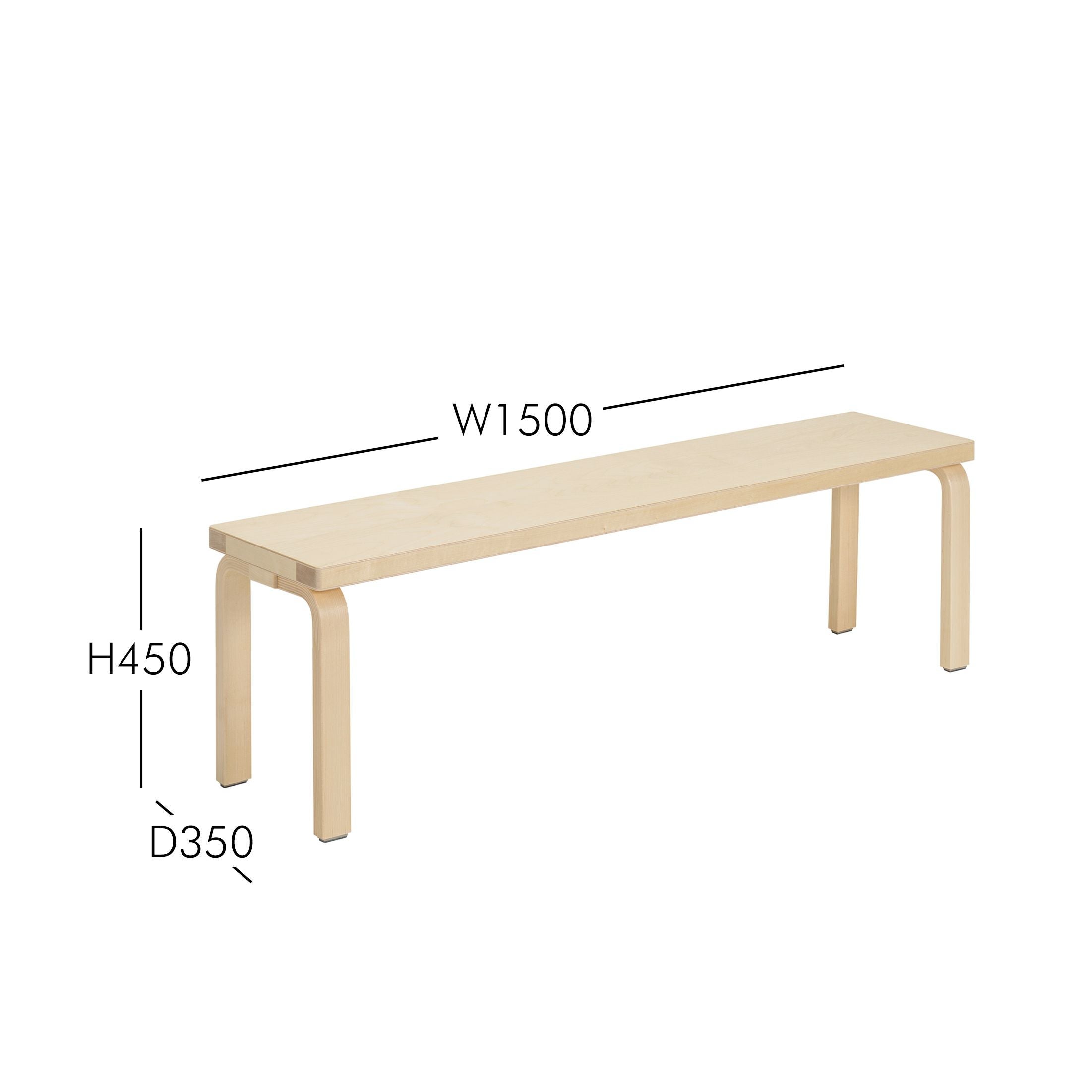 Artek（アルテック）BENCH 168B ベンチ 北欧インテリア│正規販売店