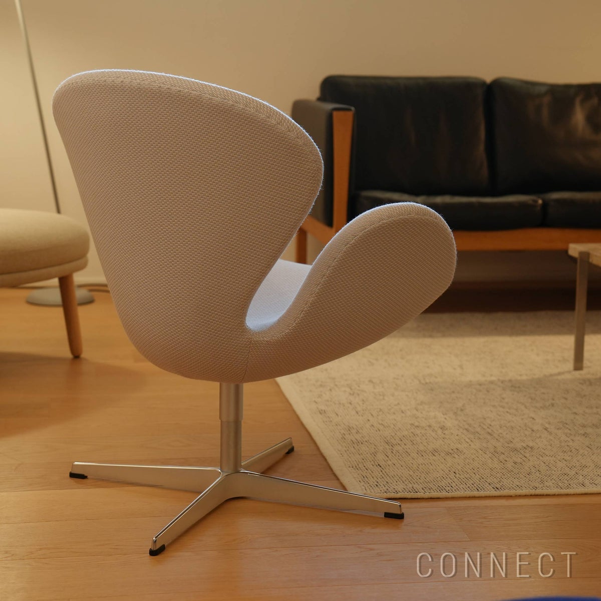FRITZ HANSEN（フリッツ・ハンセン） / SWAN（スワンチェア） / SERPENTINE（サーペンタイン） Grey / Beige（0118） / ラウンジチェア
