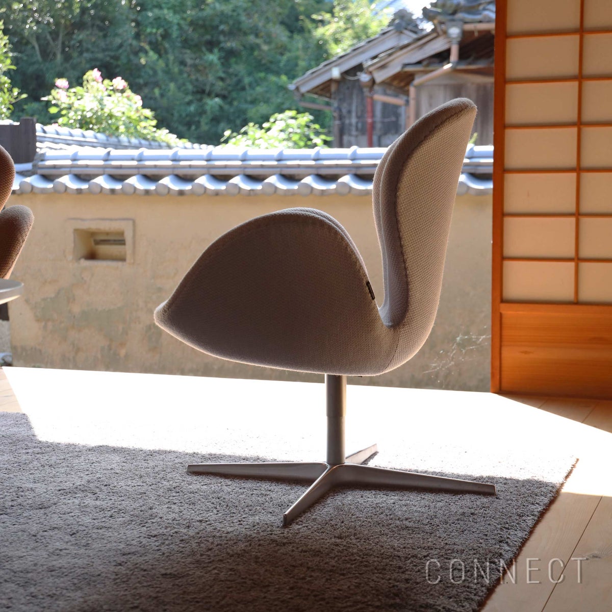 FRITZ HANSEN（フリッツ・ハンセン） / SWAN（スワンチェア） / SERPENTINE（サーペンタイン） Grey / Beige（0118） / ラウンジチェア