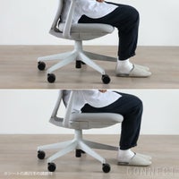 【アウトレット】Vitra（ヴィトラ） / ACX Soft（エーシーエックス） / Grid Knit 01 stone grey / ソフトグレーベース / デスクチェア