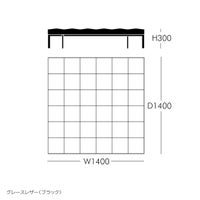 FRITZ HANSEN（フリッツ・ハンセン） / PK81（ピーケー81） / グレースレザー / ブラック / デイベッド