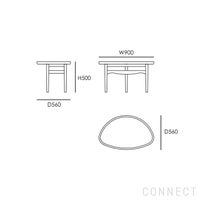 HOUSE OF FINN JUHL（ハウス・オブ・フィンユール） / EYE TABLE（アイテーブル） / ウォルナット材・オイル仕上げ・ラミネート天板（ホワイト）