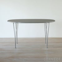 FRITZ HANSEN（フリッツ・ハンセン） / TABLE SERIES（テーブルシリーズ）B611 / スーパー楕円テーブル / グレー / クローム脚