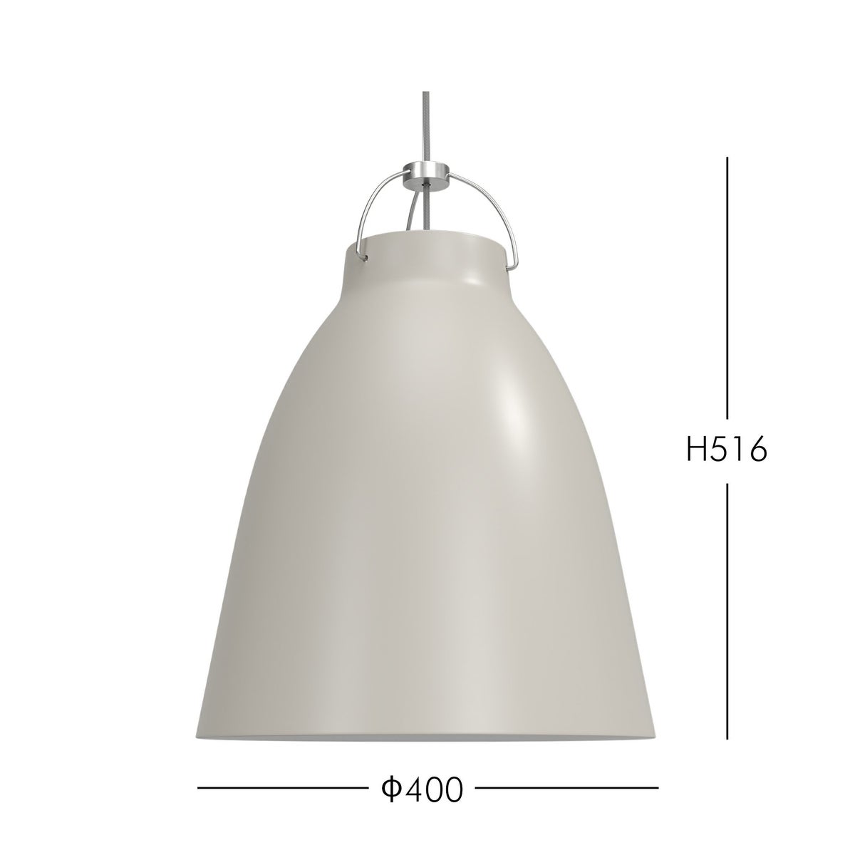 FRITZ HANSEN（フリッツ・ハンセン） / Caravaggio Matt（カラヴァッジオ マット） P3：φ400mm / ウォームグレー / ペンダントライト