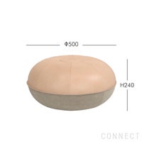 【2025年新色】FRITZ HANSEN（フリッツ・ハンセン） / Cecilie Manz（セシリエ・マンツ） / POUF（プフ）S / ピュアレザー