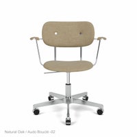 Audo Copenhagen（オドー・コペンハーゲン） / CO TASK CHAIR（コ タスク チェア）/ アームチェア / Natural Oak / Audo Bouclé（オドーブークレ）02 /キャスター付き回転ベース