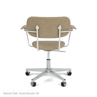Audo Copenhagen（オドー・コペンハーゲン） / CO TASK CHAIR（コ タスク チェア）/ アームチェア / Natural Oak / Audo Bouclé（オドーブークレ）02 /キャスター付き回転ベース