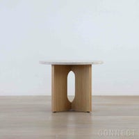 Audo Copenhagen（オドー・コペンハーゲン） / ANDROGYNE SIDE TABLE（アンドロジュネ サイドテーブル）Φ50 / Sand Kunis Breccia / ナチュラルオークベース