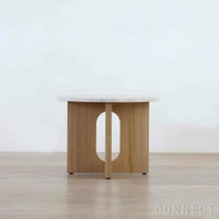 Audo Copenhagen（オドー・コペンハーゲン） / ANDROGYNE SIDE TABLE（アンドロジュネ サイドテーブル）Φ50 / Sand Kunis Breccia / ナチュラルオークベース