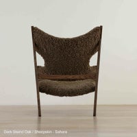  Audo Copenhagen（オドー・コペンハーゲン） / KNITTING LOUNGE CHAIR（ニッティング ラウンジチェア） / ダークステインドオーク / シープスキン Root（ルート）