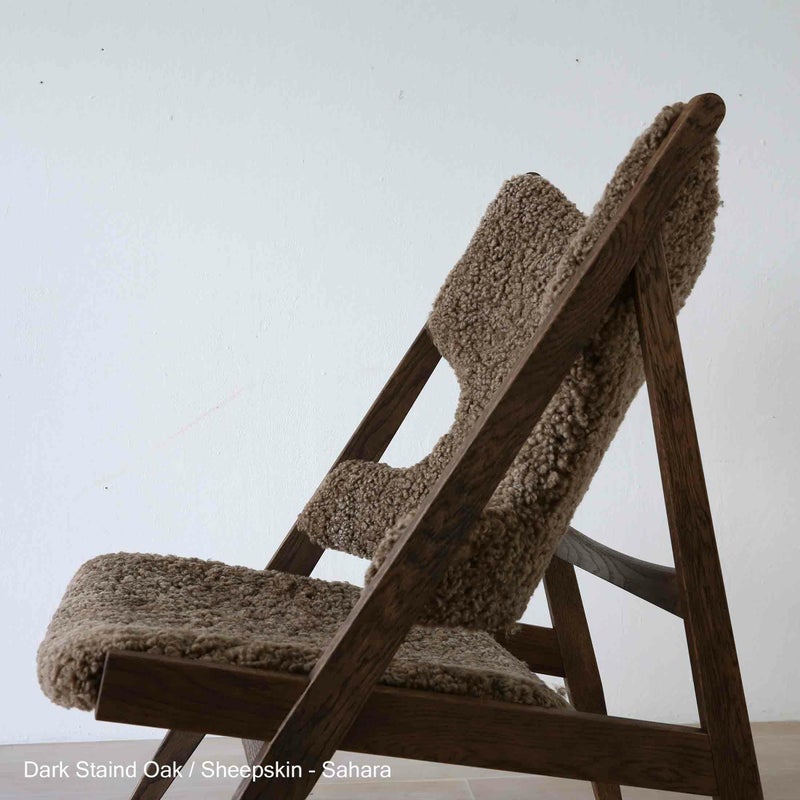  Audo Copenhagen（オドー・コペンハーゲン） / KNITTING LOUNGE CHAIR（ニッティング ラウンジチェア） / ダークステインドオーク / シープスキン Root（ルート）