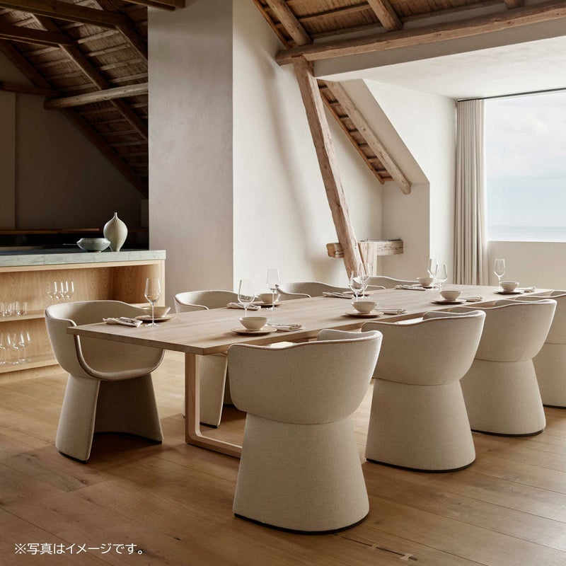 FRITZ HANSEN（フリッツ・ハンセン） / MONOLIT（モノリット） / CM221 / Vidar（ヴィダー）0222 ベージュ / レザーパイピングありモデル / ダイニングチェア