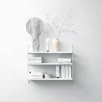 String Furniture（ストリング ファニチャー） / String Pocket（ストリング ポケット） / ホワイト×ホワイト / 石膏ボードアンカー付き / 壁面収納