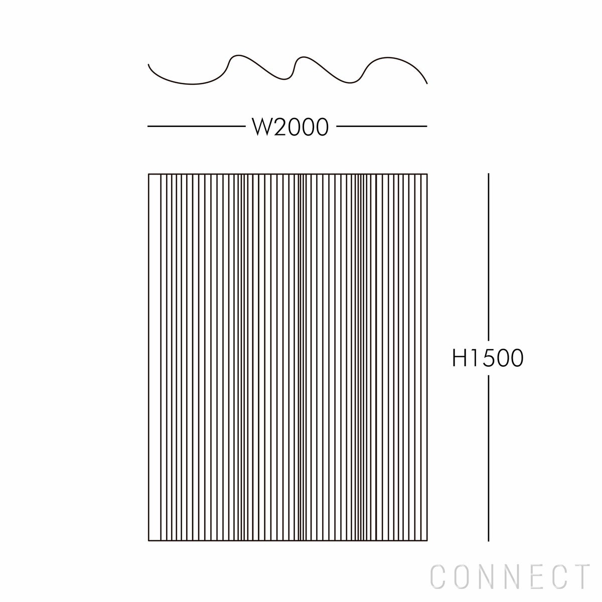 Artek（アルテック） / SCREEN 100（スクリーン） / Size B（H150cm） / パーテーション 100 / パイン材・ナチュラルラッカー仕上げ