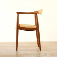 【75周年記念限定モデル】PP Mobler（PPモブラー） / PP501 Round Chair（ラウンドチェア） / The Chair（ザ チェア） / プレミアムオールドストックチーク材・オイル仕上げ（籐張り）【真鍮プレート付】
