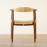 【75周年記念限定モデル】PP Mobler（PPモブラー） / PP501 Round Chair（ラウンドチェア） / The Chair（ザ チェア） / プレミアムオールドストックチーク材・オイル仕上げ（籐張り）【真鍮プレート付】