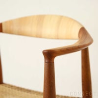 【75周年記念限定モデル】PP Mobler（PPモブラー） / PP501 Round Chair（ラウンドチェア） / The Chair（ザ チェア） / プレミアムオールドストックチーク材・オイル仕上げ（籐張り）【真鍮プレート付】