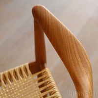 【75周年記念限定モデル】PP Mobler（PPモブラー） / PP501 Round Chair（ラウンドチェア） / The Chair（ザ チェア） / プレミアムオールドストックチーク材・オイル仕上げ（籐張り）【真鍮プレート付】