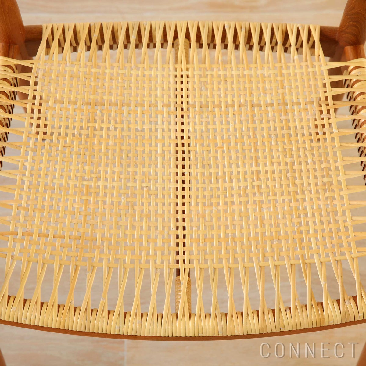 【75周年記念限定モデル】PP Mobler（PPモブラー） / PP501 Round Chair（ラウンドチェア） / The Chair（ザ チェア） / プレミアムオールドストックチーク材・オイル仕上げ（籐張り）【真鍮プレート付】