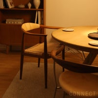 【75周年記念限定モデル】PP Mobler（PPモブラー） / PP501 Round Chair（ラウンドチェア） / The Chair（ザ チェア） / プレミアムオールドストックチーク材・オイル仕上げ（籐張り）【真鍮プレート付】