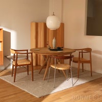 【75周年記念限定モデル】PP Mobler（PPモブラー） / PP501 Round Chair（ラウンドチェア） / The Chair（ザ チェア） / プレミアムオールドストックチーク材・オイル仕上げ（籐張り）【真鍮プレート付】