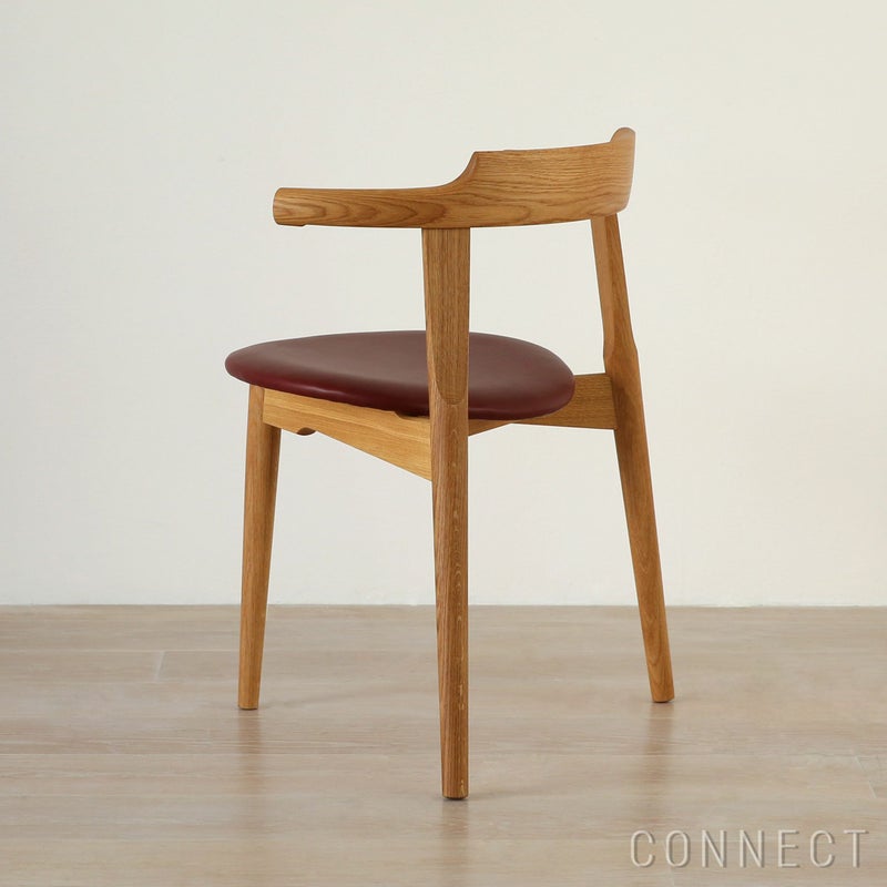 PP Mobler（PPモブラー） / PP58/3（Tripod Chair） 3本脚 チェア / オーク材・クリアバイオオイル仕上げ / スタンダードレザー（India Red）
