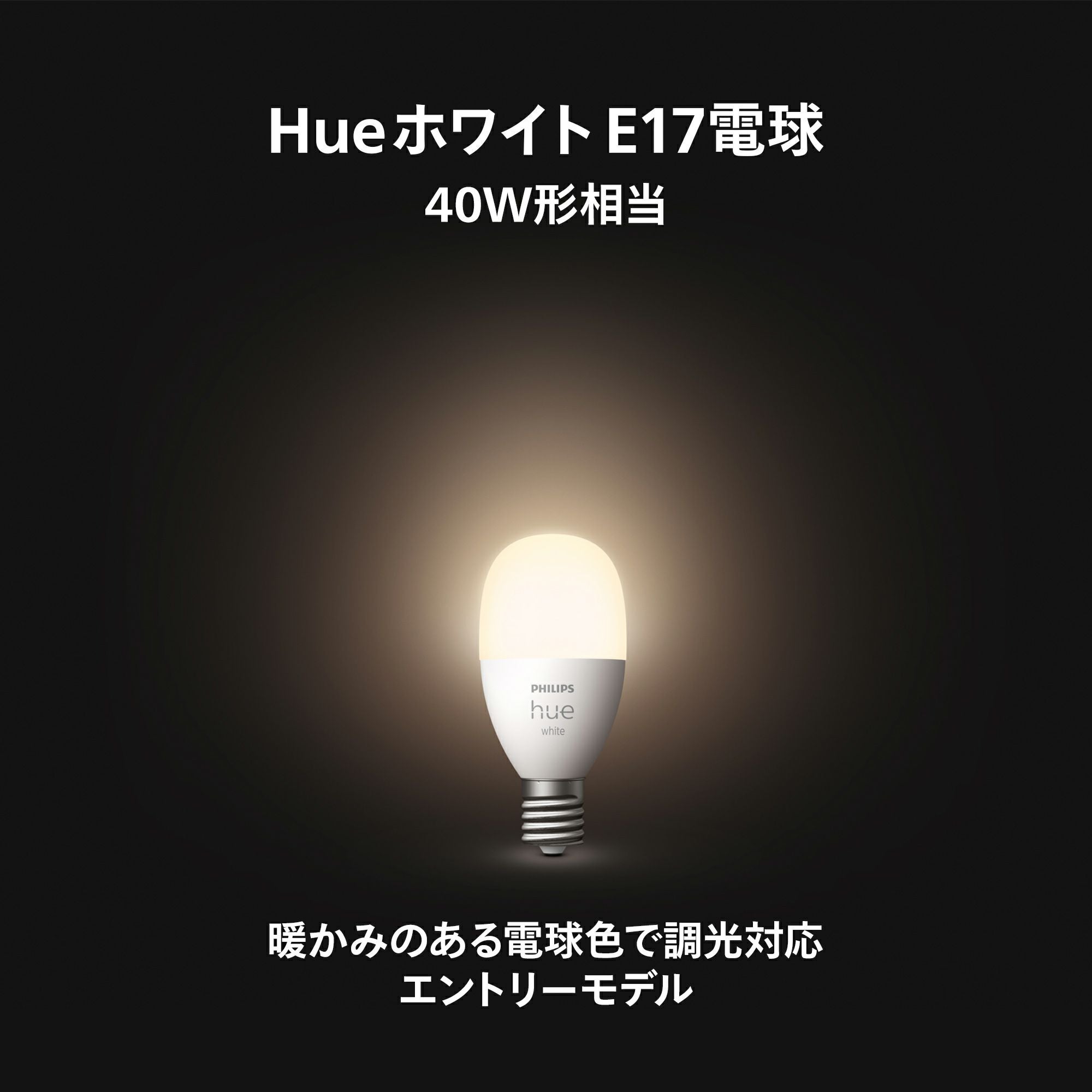 Philips Hue（フィリップスヒュー） / ホワイト E17 LED電球 40W形相当
