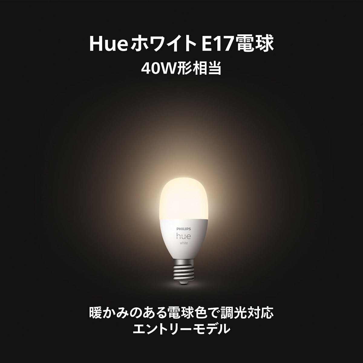 Philips Hue（フィリップスヒュー） / ホワイト E17 LED電球 40W形相当 PH17WH1 / スマート電球