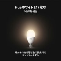 Philips Hue（フィリップスヒュー） / ホワイト E17 LED電球 40W形相当 PH17WH1 / スマート電球