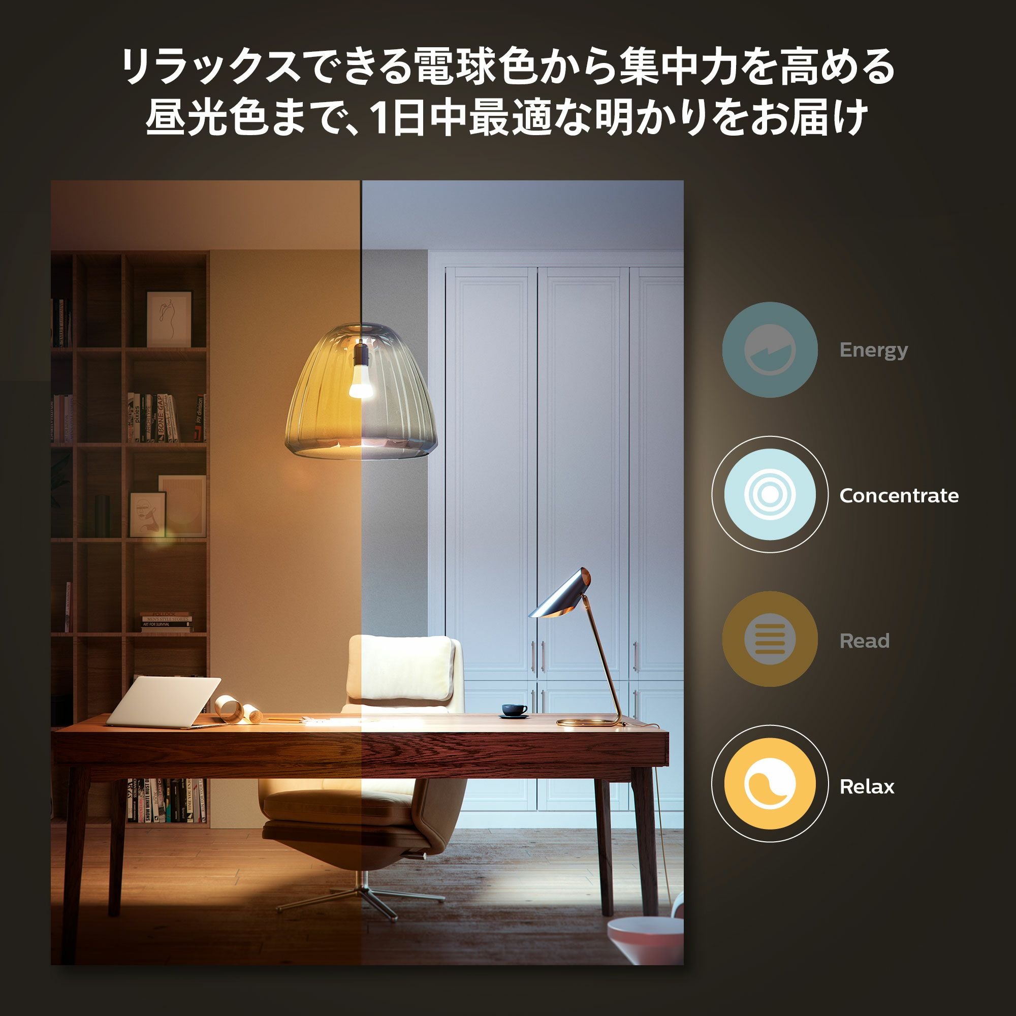 Philips Hue（フィリップスヒュー） / ホワイトグラデーションE26 LED