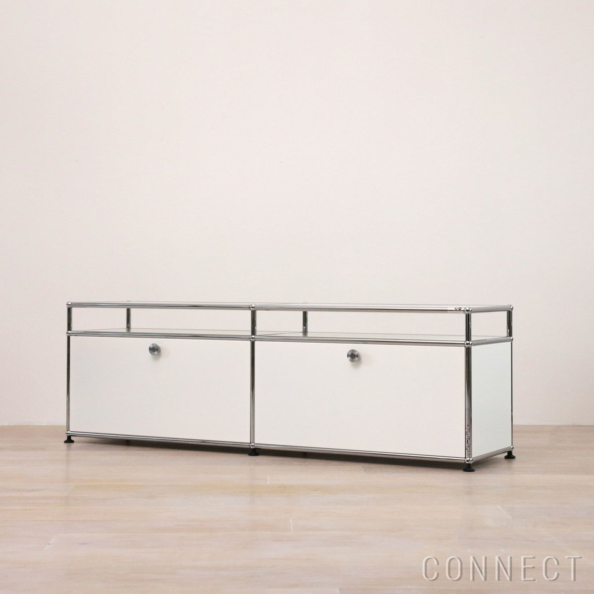 USM（ユーエスエム） / USM Haller TV Board（USMハラー テレビボード） / W1523×D373×H490mm / ドロップダウンドア×2 / ピュアホワイト