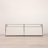 USM（ユーエスエム） / USM Haller TV Board（USMハラー テレビボード） / W1523×D373×H490mm / ドロップダウンドア×2 / ピュアホワイト