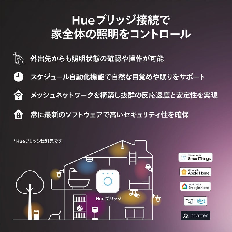 Philips Hue（フィリップスヒュー） / ホワイトグラデーション E26 LED電球 75W相当 PH75WA1-SU / スマート電球
