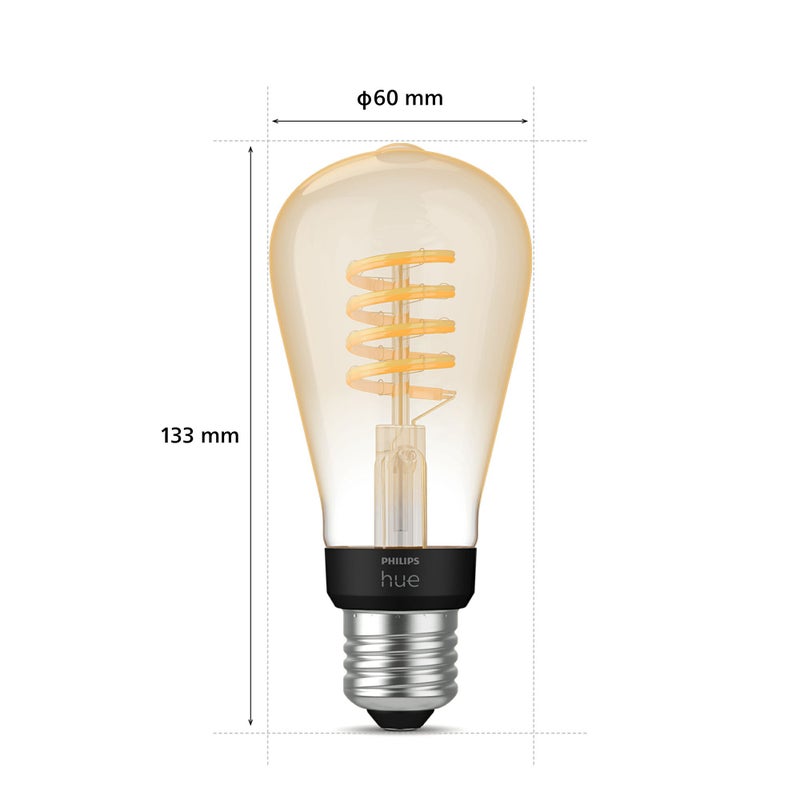 Philips Hue（フィリップスヒュー） / フィラメント ホワイトグラデーション E26 LED電球 エジソン形 40W形相当 PHFL64 / スマート電球