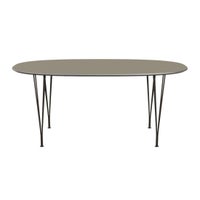 FRITZ HANSEN / TABLE SERIES（テーブルシリーズ）B616 / スーパー楕円テーブル / ブラウンオッタワ / ブラウンブロンズ脚