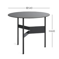 HAY（ヘイ） / Shim Coffee Table（シムコーヒーテーブル） / Φ54×H44cm / ブラック / サイドテーブル