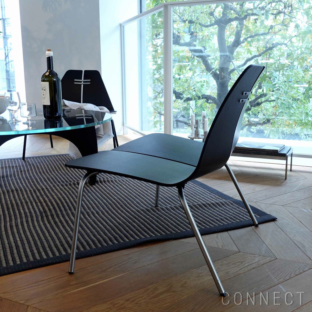 FRITZ HANSEN（フリッツ・ハンセン） / PK23（ピーケー23） / カラードアッシュ / ブラック / ラウンジチェア