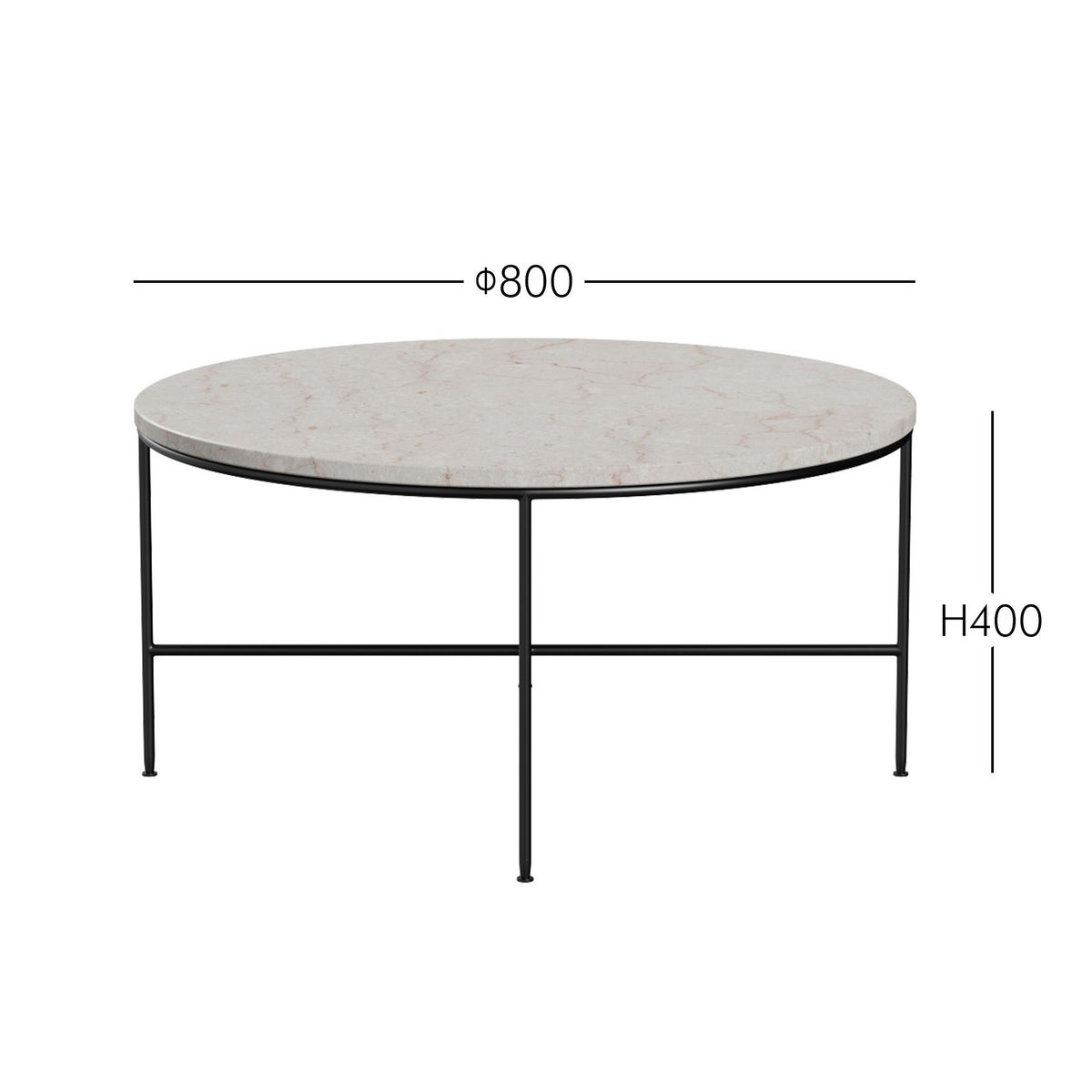 FRITZ HANSEN（フリッツ・ハンセン） / PLANNER COFFEE TABLES（プランナーコーヒーテーブル）MC300 / 大理石（クリーム120） / 円形