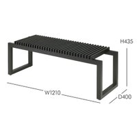 FRITZ HANSEN（フリッツ・ハンセン） / Cutter Bench（カッター ベンチ） / オーク材 / ブラック