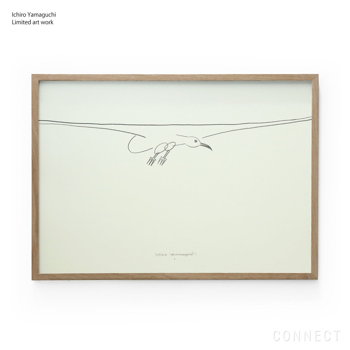 【数量限定】山口一郎 / Giclee（ジクレー印刷）「カモメ」 / Lサイズ / アートポスター