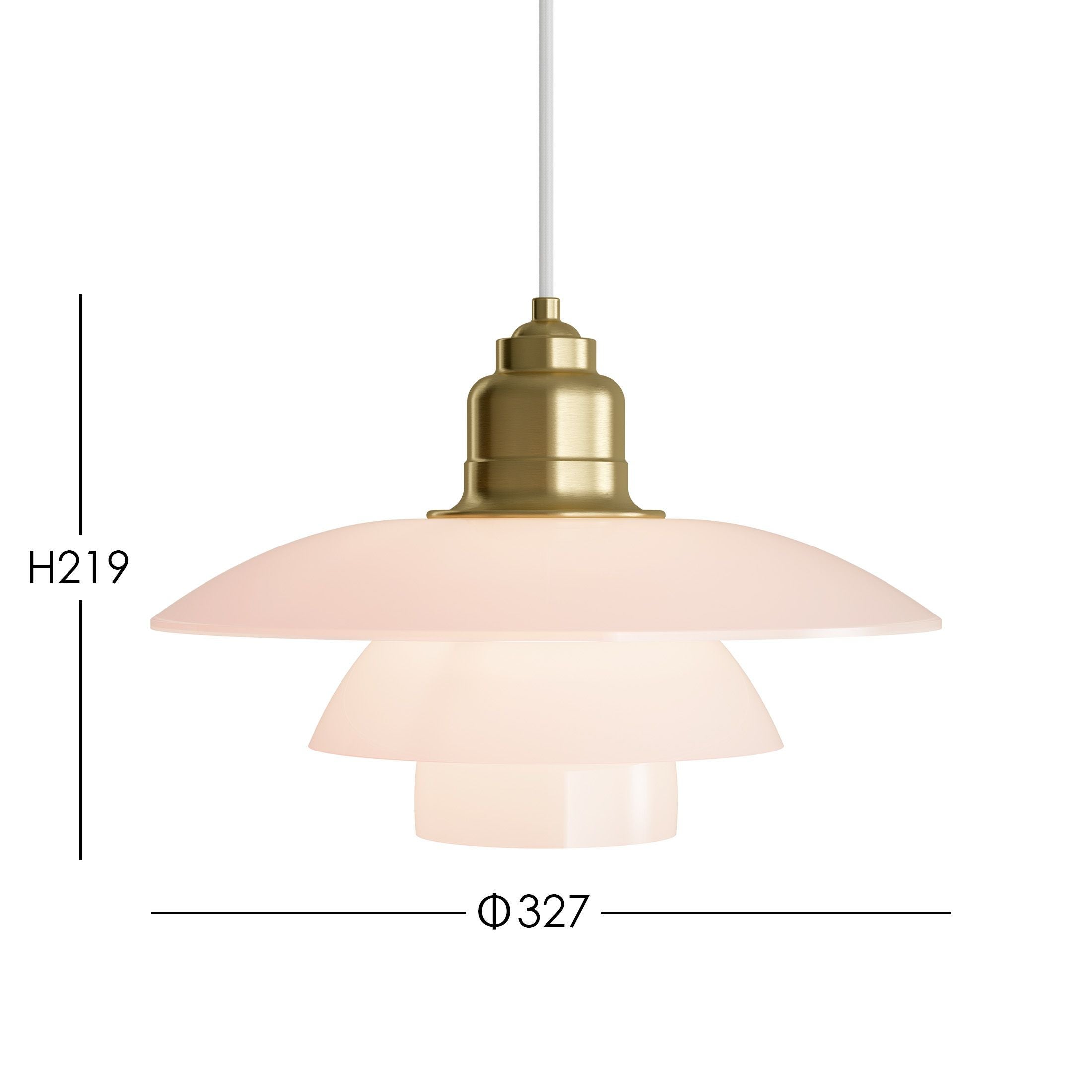 Louis Poulsen（ルイスポールセン） / PH 3 1/2-3 Glass Pendant