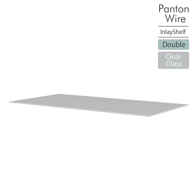 Montana / Panton Wire（パントンワイヤー） / インレイシェルフ / ダブル W68.2cm / Clear Glass（クリアガラス）